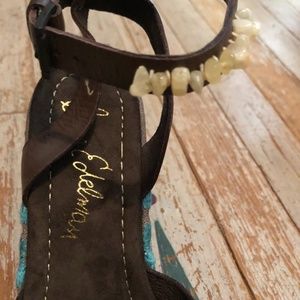 Sam Edelman High Heel Wedge Sandals